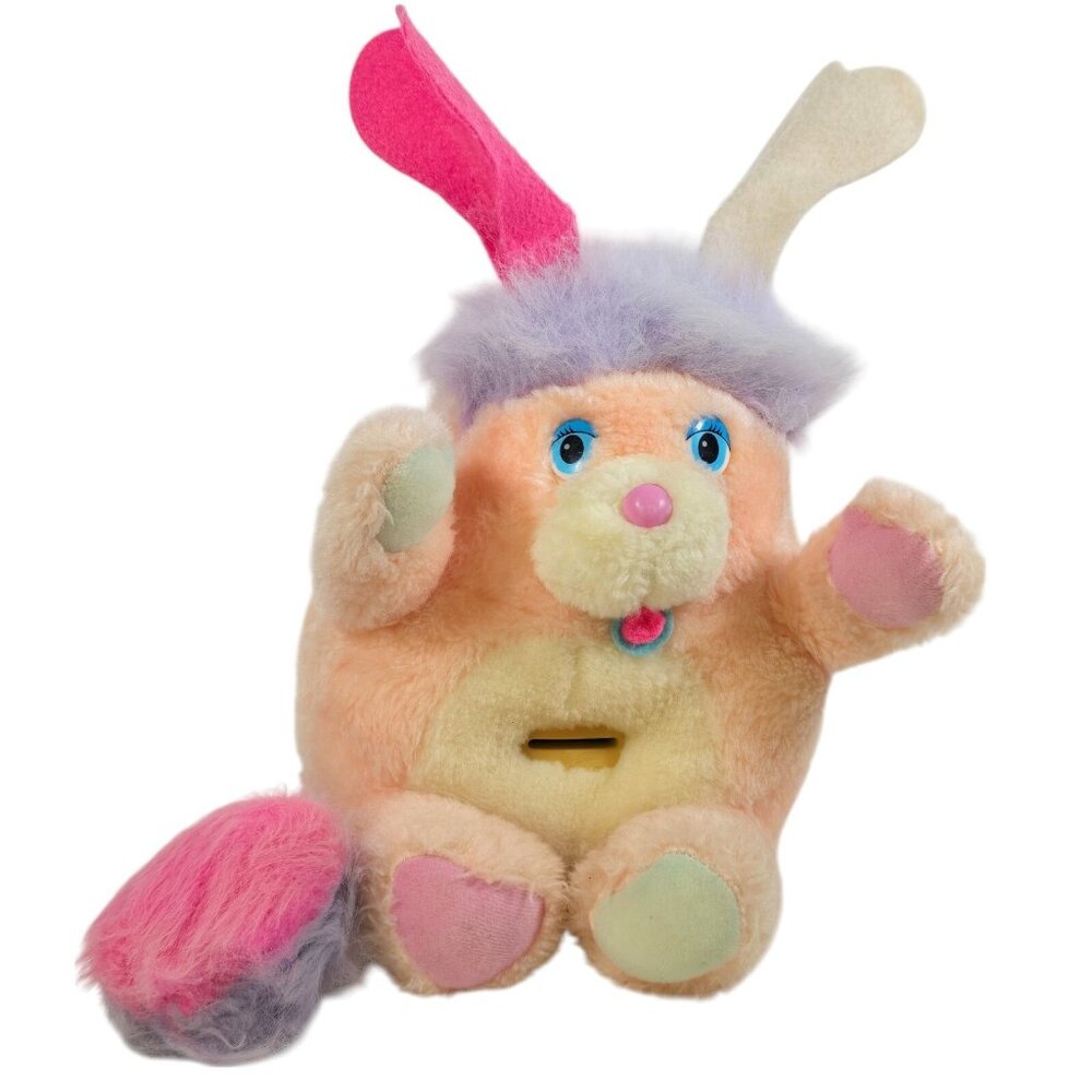 Vintage Popple Plush Bank Penny 1986 Those Characters from Cleveland Peach Retro